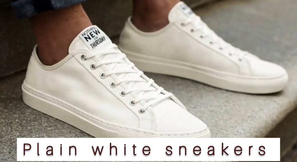 plain-white-sneakers-1024x559 9 Top best dressing sense for dark men