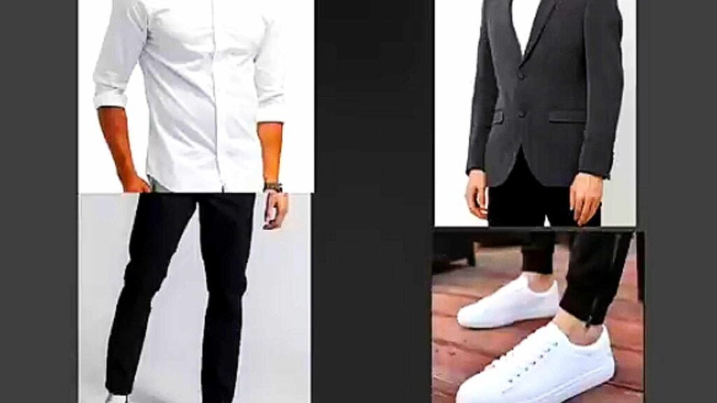 black-pants-and-white-shirt-1024x576 2 pants and unlimited outfits for boys fashion tips