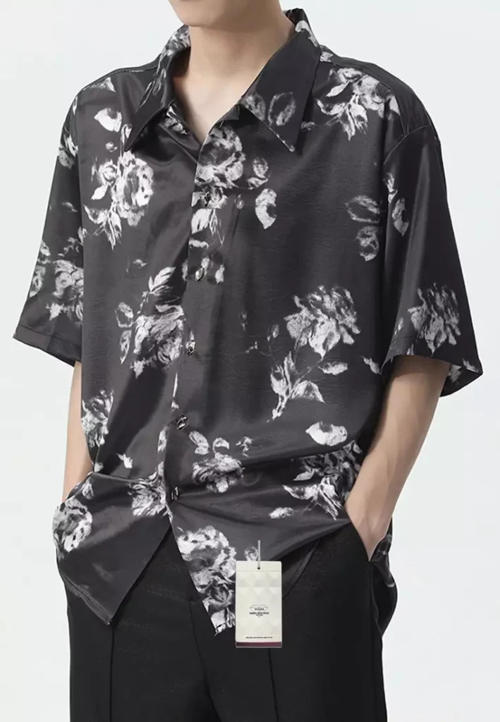 Black-Floral-Shirt-with-Thin-Fabric-709x1024 6 Best Floral shirts for guys