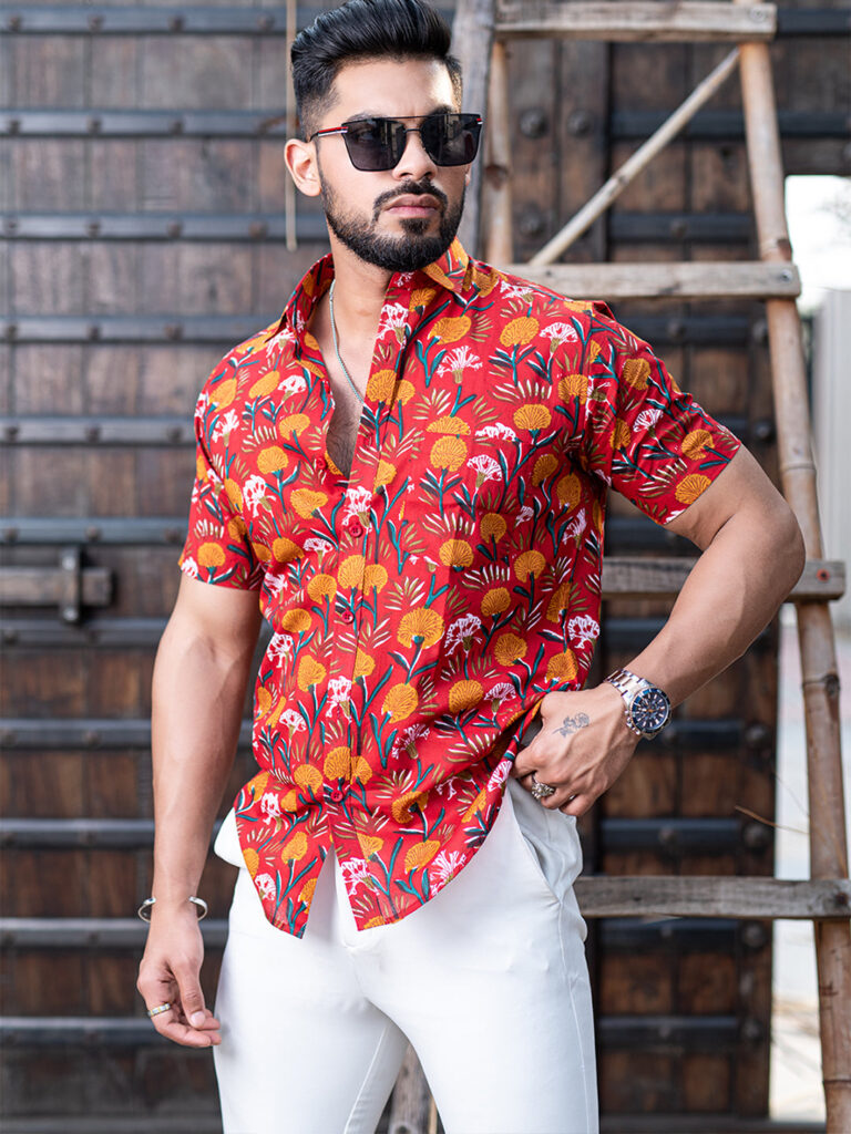 Red-Floral-Shirt-768x1024 6 Best Floral shirts for guys